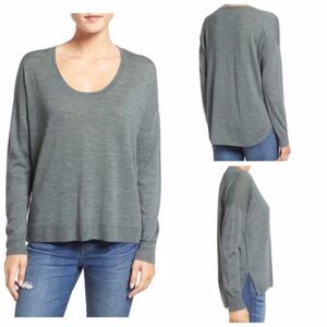 Madewell Northlight Merino Green Pullover Sweater Small